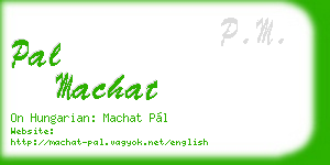 pal machat business card
