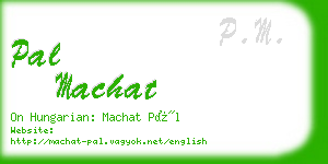 pal machat business card